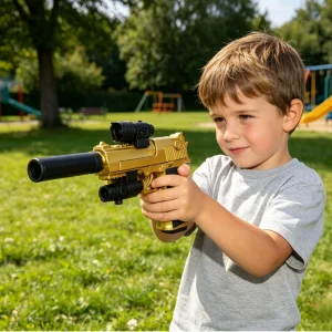 Desert Eagle Toy Gun Shell EjectionAirsoft Pistol Soft Foam Bullet Outdoor CS Weapon for Shooting Game Halloween Birthday Gift