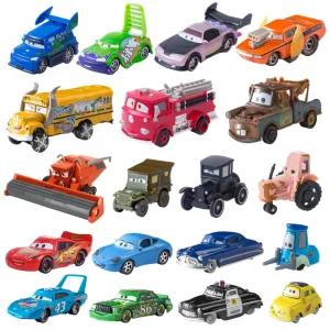 Cars Pixar Cars Toy Lightning McQueen Jackson Storm Mater Sally Sheriff 1:55 Diecast Model Car Toy Children Birthday Gift