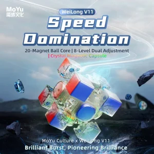 [JudyCube] Moyu Weilong V11 20M Maglev Ball-Core UV 3X3 Magnetic Magic Speed Cube Fidget Toys Weilong WRM V11 Cubo Magico Puzzle